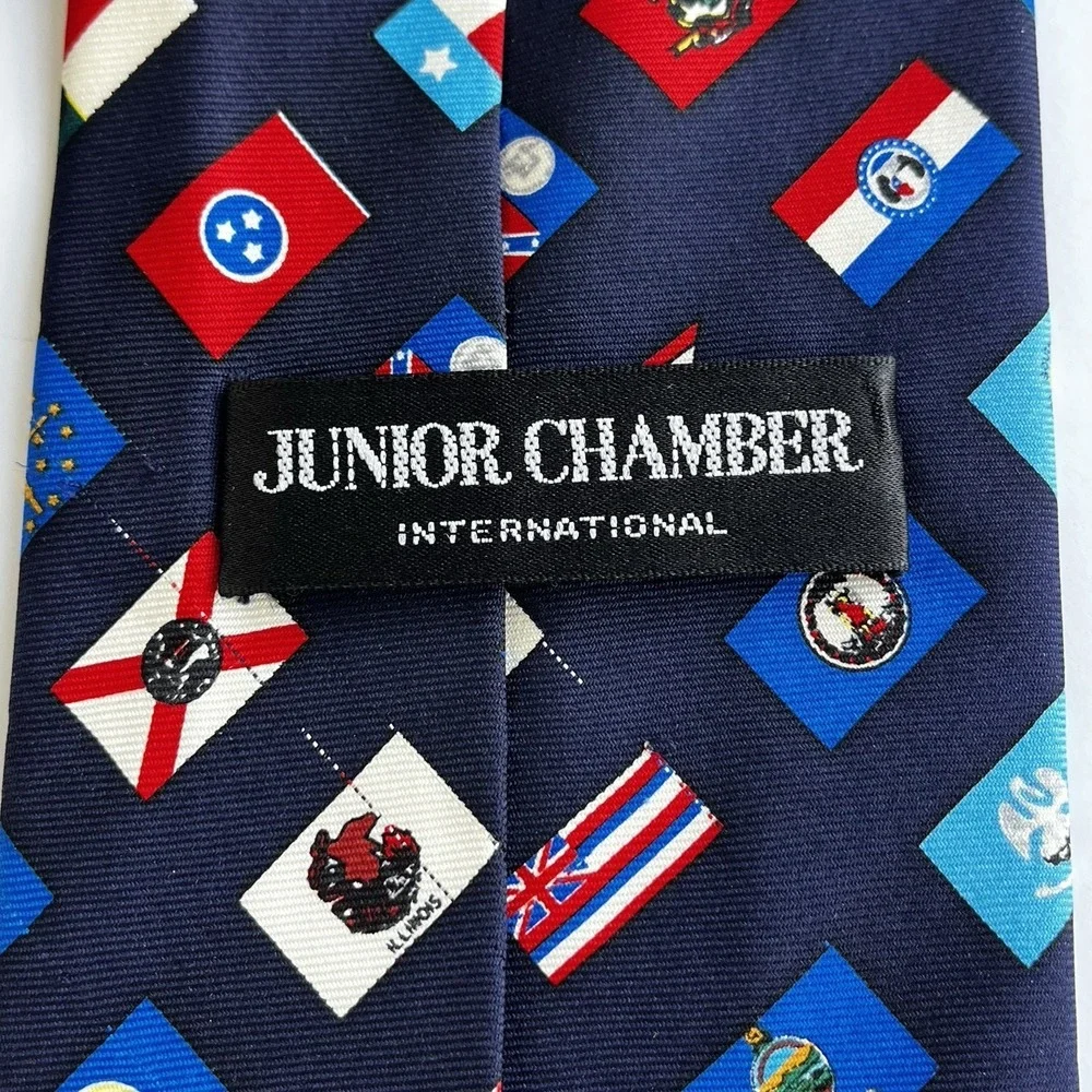 USA United States Flag Silk Necktie Tie 60